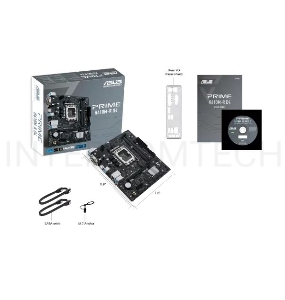 Материнская плата ASUS PRIME H610M-R D4-SI White Box Soc-1700 Intel H610 2xDDR4 mATX AC`97 8ch(7.1) GbLAN+VGA+DVI+HDMI