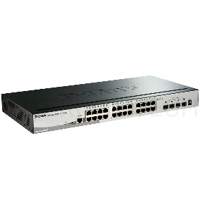 Сетевое оборудование D-Link DGS-1510-28X/A1A Управляемый стекируемый коммутатор SmartPro с 24 портами 10/100/1000Base-T и 4 портами 10GBase-X SFP+