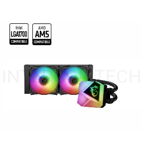 Водяное охлаждение для процессора MAG CORELIQUID C240 2x ARGB Fan, ARGB Block, Color Box (851279)