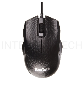 Мышь проводная ExeGate EX264100RUS SH-9027  <black, optical,  3btn/scroll, 1000dpi, USB, шнур 1,5м.>, Color box