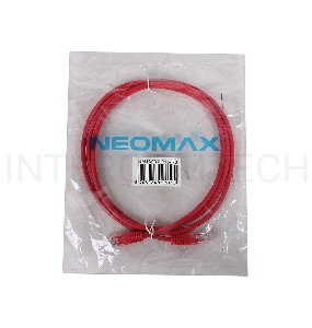 Коммутационный шнур NEOMAX  (13001-015R) Шнур коммут. UTP 1.5 м, кат. 5е - красный