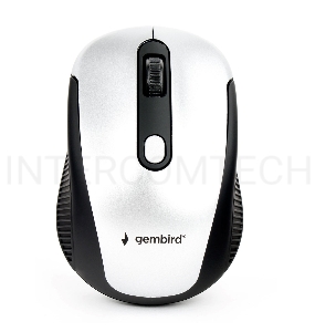 Мышь беспров. Gembird MUSW-420-4, 2.4ГГц, серебряный,soft touch, 4кн, 1600DPI, блистер