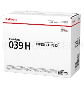 Тонер-картридж Canon Cartridge 039HBK (0288C001) черный, 25000 стр., для LBP351x/352x