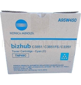 Тонер-картридж Konica-Minolta bizhub C3351/C3851 синий TNP-49C