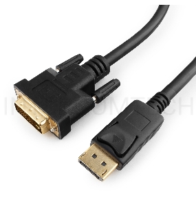 Кабель DisplayPort-DVI Gembird/Cablexpert  1.8м, 20M/19M, черный, экран, пакет(CC-DPM-DVIM-6)