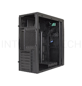 Корпус Miditower ExeGate XP-333U Black, ATX, <XP600, Black,120mm>, 1*USB+2*USB3.0, Audio