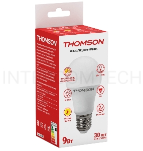 Лампа светодиодная Hiper THOMSON LED A60 9W 810Lm E27 3000K 3-STEP DIMMABLE