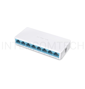 Коммутатор Mercusys MS108, 8 портов Ethernet 100 Мбит/с