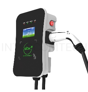 Зарядная станция S'OK Green Energy M3W Series Wallbox EV Charger SM3W10732542-7wf, 1-phase,  7kw (32a/ 220v), ocpp 1.6j, rfid, wifi, lan, ip54, кабель 7.5м