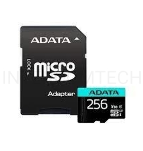 Карта памяти MICRO SDXC 256GB W/AD. AUSDX256GUI3V30SA2-RA1 ADATA