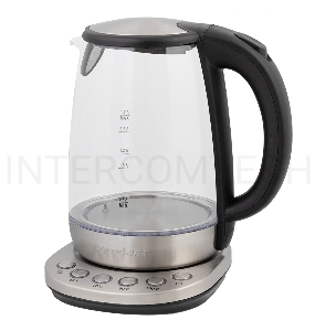 Чайник электрический Endever Skyline KR-370G, сталь/стекло,мощность 2200 Вт,емкость 1,7л,4 темп. режимов+режим поддержания температуры, 4 шт/уп