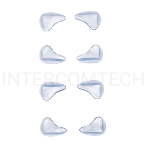 Прозрачные треугольные накладки-протекторы для мебели (3*2*1.5 см). 8 шт. 