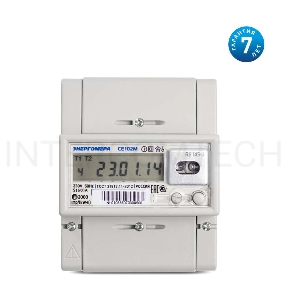 Счетчик СЕ 102М R5 145 А 1ф 5-60А 1 класс точн.; многотариф. EIA485 ЖКИ Моск. вр. Энергомера 101002003010748
