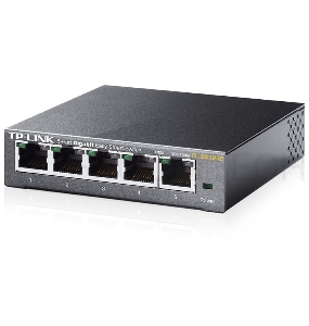 Сетевой коммутатор  TP-Link SMB TL-SG105E 5-Port Gigabit Desktop Easy Smart Switch, 5 10/100/1000Mbps RJ45 ports, MTU/Port/Tag-based VLAN, QoS, IGMP Snooping