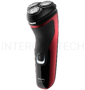 Бритва роторная Philips S1333/41 питан.:элек.сеть/аккум. черный/красный
