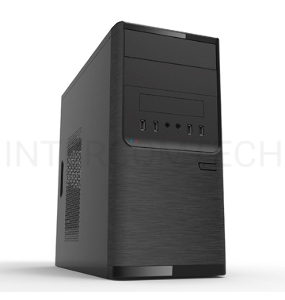 Корпус InWin POWERMAN ES701BK USB 3.0 (Mini Tower, mATX, 450W PM-450ATX, USB 3.0x2, USBx2 + Audio, черный) <6120258>