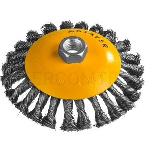 Кордщетка STAYER PROFESSIONAL 35135-125  коническая М14 плетёная 0.5мм d125мм