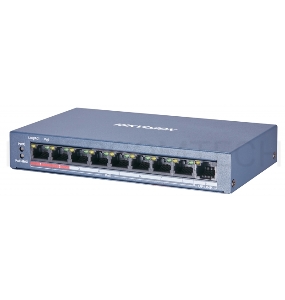 Коммутатор Hikvision DS-3E0109P-E/M(B) 9x100Mb 8PoE+ 58W неуправляемый