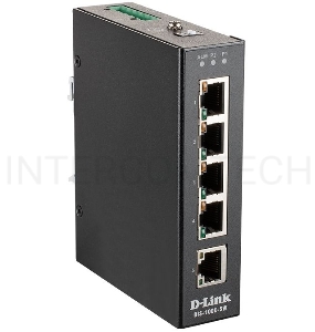 Промышленный неуправляемый коммутатор D-Link DIS-100E-5W/A1A с 5 портами 10/100Base-TX, функцией энергосбережения и поддержкой QoS