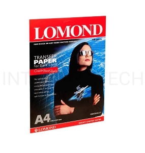 Термотрансфер Lomond 0808421 A4/140г/м2/10л./белый для темных тканей