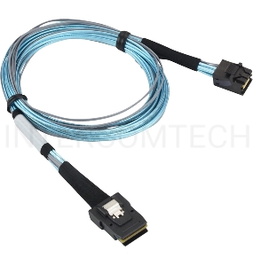 Кабель Gigabyte Cable SAS HD TO SLIMLINE SAS длина 0,8, синий
