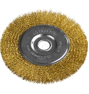 Кордщетка STAYER PROFESSIONAL 35122-175  д/УШМ витая стальная латун.проволока 0.3мм 175мм/22мм
