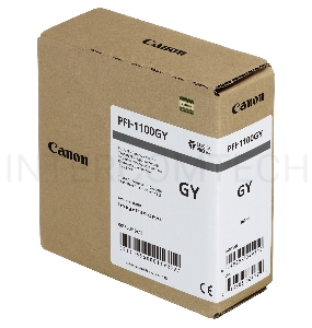 Картридж Canon PFI-1100 GY (0856C001) серый, 160 мл., для imagePROGRAF PRO-2000, PRO-4000, PRO-4000S, PRO-6000S