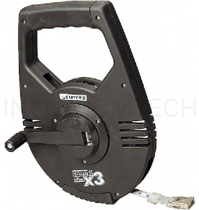 Лента мерная STAYER 2-34186-050  геодезийная racer мет. редукт.мех. 3:1 50мх13мм