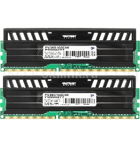 Модуль памяти Patriot DIMM DDR3 VIPER3 8Gb KIT (4GbX2) 1600MHz CL9 [PV38G160C9K] Black