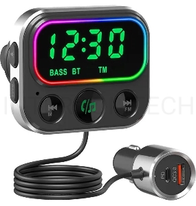 Автомобильный FM-модулятор Navitel BHF06 PRO черный MicroSD BT USB