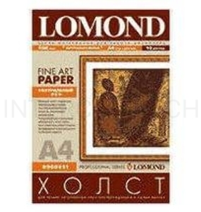 Холст Lomond 0908411 A4/300г/м2/10л./белый матовое лён для струйной печати