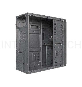 Корпус Miditower ExeGate XP-401 Black, ATX, <XP600, Black,120mm>, 2*USB, Audio