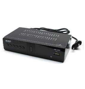 Ресивер эфирный цифровой DVB-T2/C HD HD-225 метал, дисплей DOLBY DIGITAL, Эфир