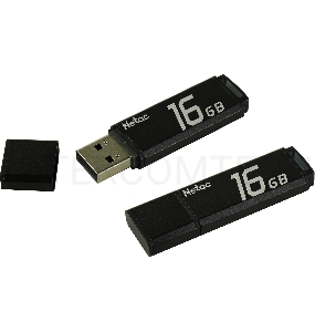 Флеш Диск Netac U351 16Gb <NT03U351N-016G-20BK>, USB2.0