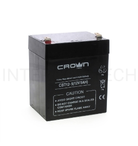 Батарея CROWN СВТ-12-5 (12V 5Ah) F2 срок службы 6 лет