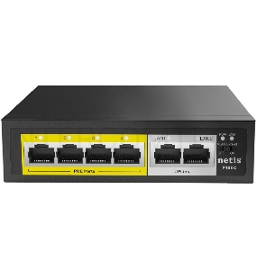 Коммутатор 6PORT NETIS P106C 10/100M 4POE