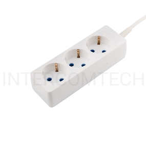 Удлинитель PROconnect 3 гнезда, 5 м, 3х0.75 мм², с/з, белый
