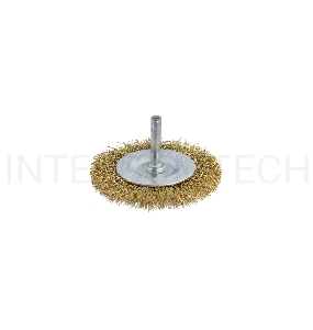 Кордщетка Hammerflex 207-205 50мм d6  радиальная гофрированная мягкая, с хвостовиком     