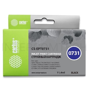 Картридж струйный Cactus CS-EPT0731 черный для Epson Stylus С79/ C110/ СХ3900/ CX4900/ CX5900 (11,4m