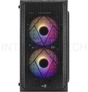 Корпус Aerocool Cs-107-A-BK-v2 (mATX, без БП, Window, USB3.0 x1, USB2.0 x1, 12cm FRGB fans x3)