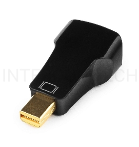 Переходник miniDisplayPort - VGA, Cablexpert A-mDPM-VGAF-01, 20M/15F, черный, пакет
