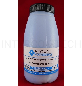 Тонер HP CP2020/2025/CM2320 Cyan, химический (фл.80г.) Katun фас. России