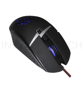 Мышь ExeGate EX289490RUS Gaming Standard Laser GML-14 (USB, лазерная, 1000/1200/3000/4000dpi, 8 кнопок и колесо прокрутки, длина кабеля 1,5м, черная, Color box)