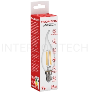 Лампа светодиодная Hiper THOMSON LED FILAMENT TAIL CANDLE 7W 730Lm E14 4500K TH-B2076