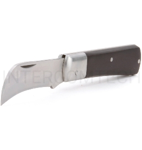 Нож КВТ НМ-02  для снятия изоляции нерж. сталь ширина лезвия 22мм толщина обуха 3мм длина 115/185мм