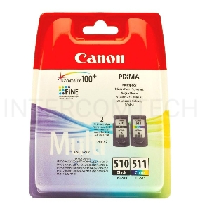 Картридж струйный PG-510/CL-511 (2970B010), для Canon PIXMA MP240/260/480, MX320/330, 3 цвета, 244 стр.