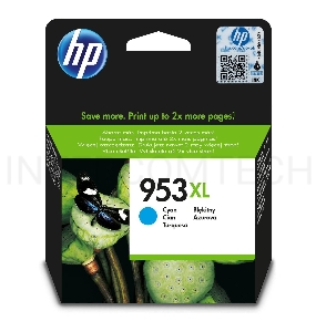 Картридж струйный HP 953XL F6U16AE голубой для HP OJP 8710/8715/8720/8730/8210/8725 (1600стр.)