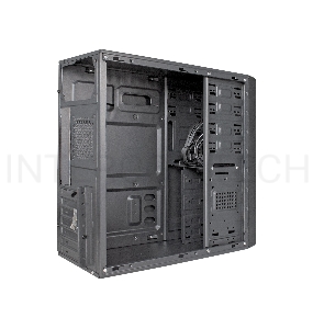 Корпус Miditower ExeGate XP-402U Black, ATX, <XP600, Black,120mm>, 2*USB+1*USB3.0, Audio