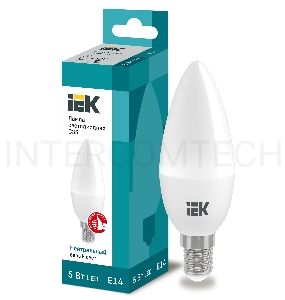 Лампа Iek LLE-C35-5-230-40-E14 светодиодная ECO C35 свеча 5Вт 230В 4000К E14 IEK
