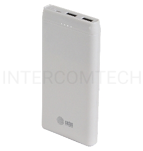 Мобильный аккумулятор Cactus CS-PBFSMT-10000 10000mAh 2.1A 2xUSB белый